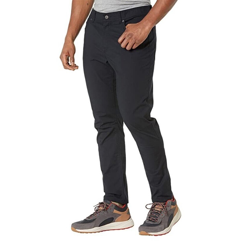 Columbia Cobble Creek Pants Men's Black Cotton Blend Tapered Leg Outdoor APP992